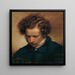 The painter Eduard Bendemann - Friedrich von Amerling — framed artwork on a wall