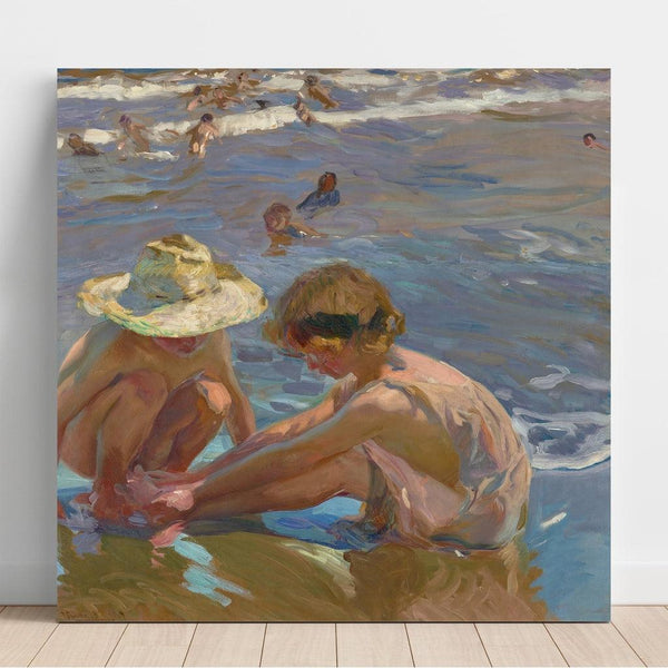 Reproduction of the painting The injured foot - Joaquín Sorolla