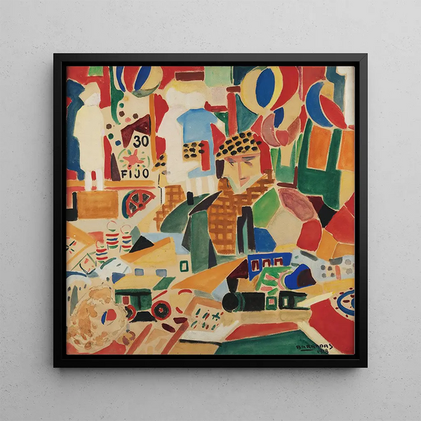 The most beautiful circus in the world - Rafael Barradas — framed artwork on a wall