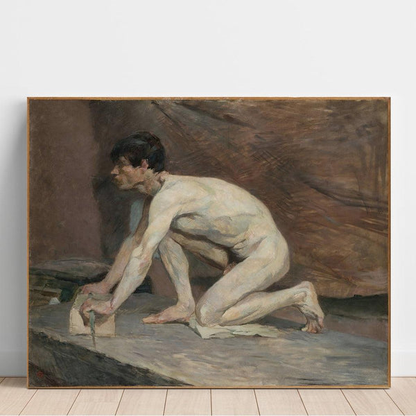 Reproduction of the painting The marble polisher - Henri de Toulouse-Lautrec