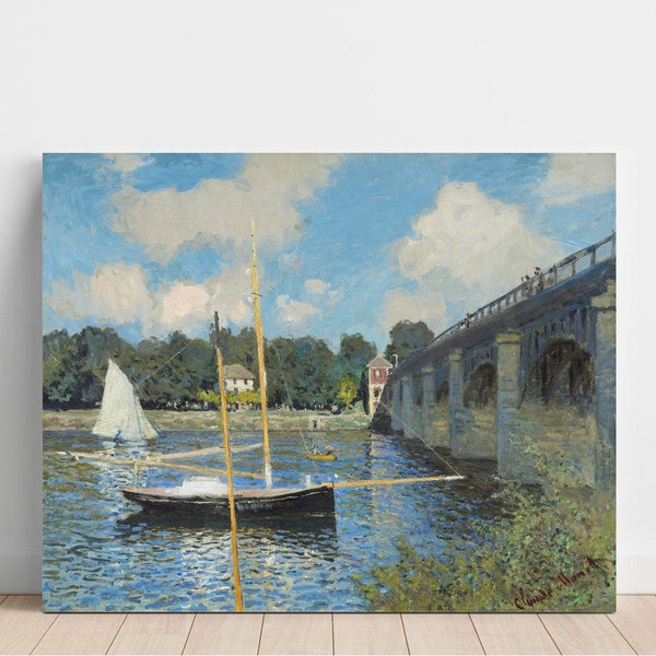 Reproduction of the painting The bridge at Argenteuil - Claude Monet