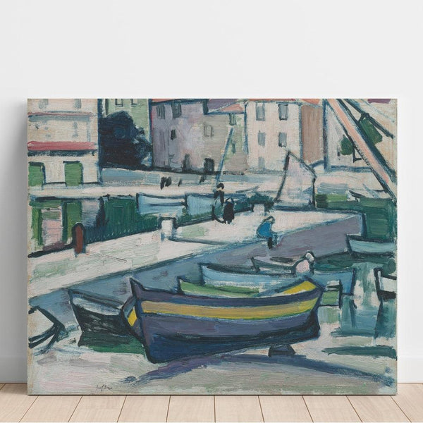 Reproduction of the painting The port, Cassis - Samuel John Peploe