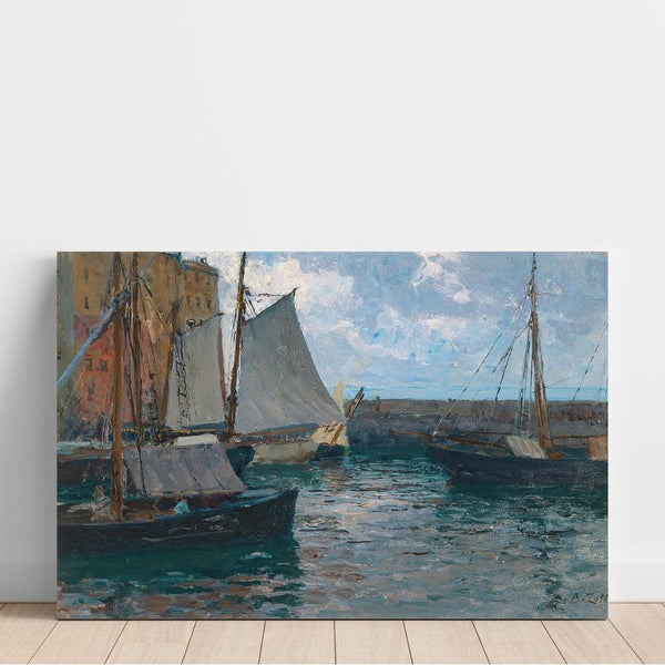 Reproduction of the painting The Port of Camogli - Alfred Zoff