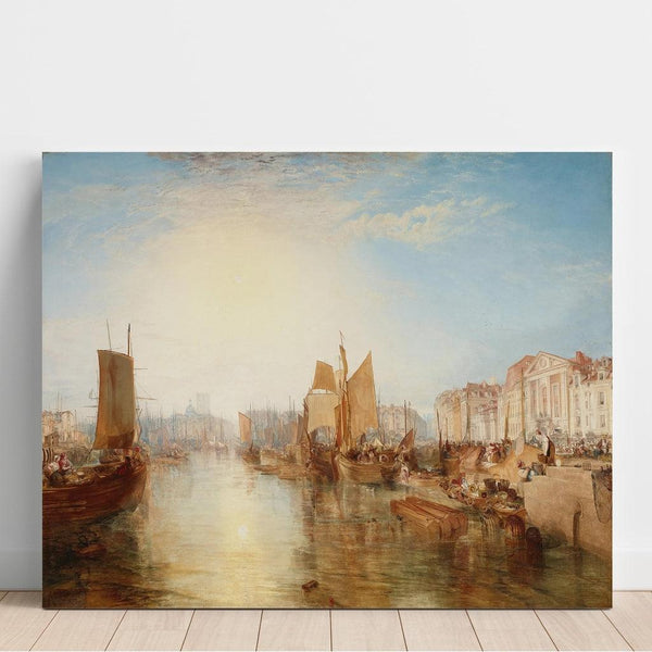 Reproduction of the painting of The Port of Dieppe - Joseph Mallord William Turner
