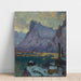 Reproduction of the painting of the port of Svolvær at the height of the fishing season, study of the Lofoten - Anna Boberg