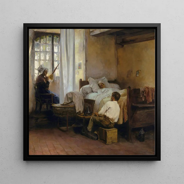 The Firstborn - Gaston La Touche — framed artwork on a wall