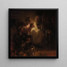 The renunciation of Saint Peter - Rembrandt van Rijn — framed artwork on a wall