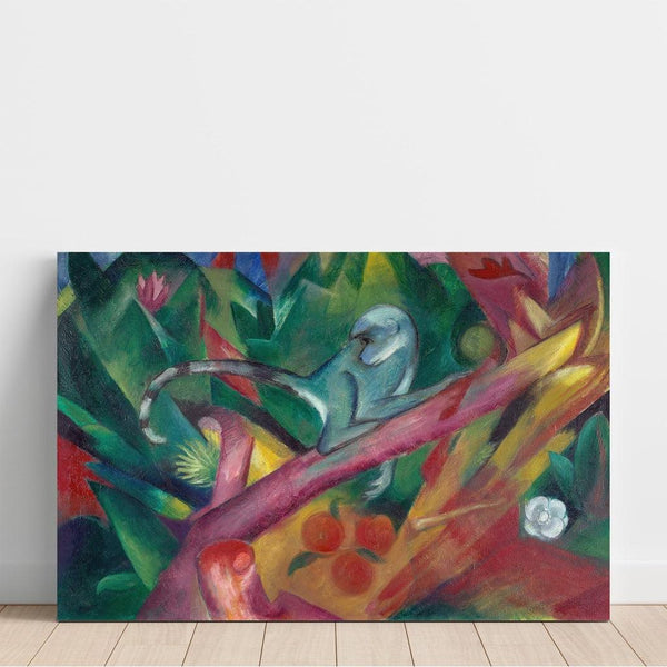 Reproduction of the painting The Monkey - Franz Marc