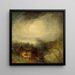 The Evening of the Flood - Joseph Mallord William Turner — framed artwork on a wall