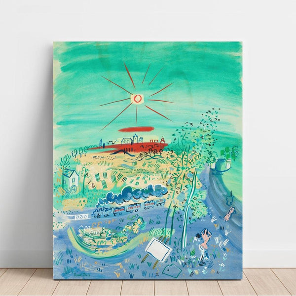 Reproduction of the painting The Blue Train - Raoul Dufy