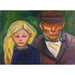 Reproduction of the painting The Old Fisherman and His Daughter - Edvard Munch