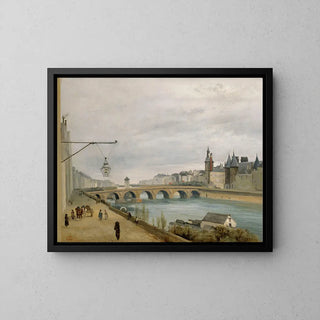 'The Bridge of Change, seen from the Quai de Gesvres - Jean-Baptiste-Camille Corot'