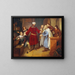 Leopold of Babenberg returns his treasures to the citizens of Vienna - Leander Russ — framed artwork on a wall