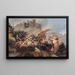 Assault of the Turks on the Löwenbastei - Leander Russ — framed artwork on a wall