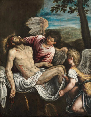 Leandro Bassano - The Dead Christ with Angels.webp