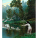 Reproduction of the painting Léda et le cygne - Jean-Léon Gérôme