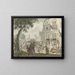 Village Festival - Leendert Overbeek — framed artwork on a wall
