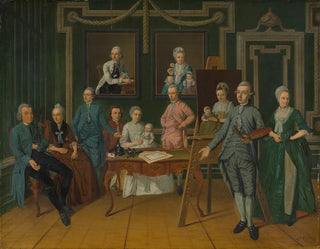 Lucas Overbeek and his family - Leendert Overbeek — artwork view