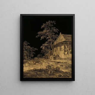 Leendert Overbeek - Shepherd at a Farmstead.webp