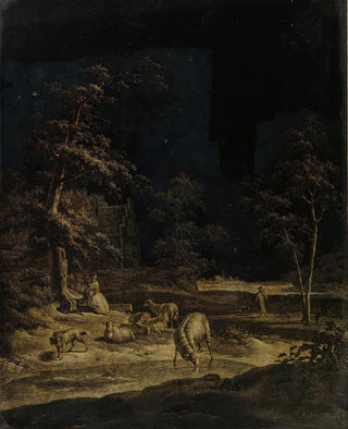Leendert Overbeek - Shepherdess with Sheep.webp