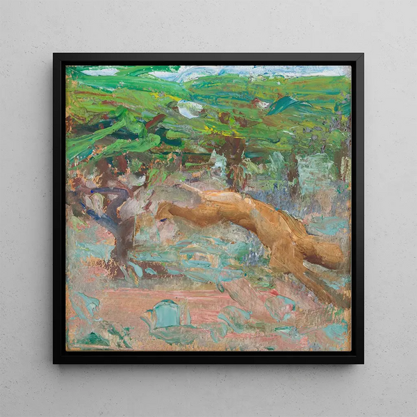 Leijona loikkaa - Akseli Gallen-Kallela — framed artwork on a wall