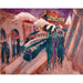 Reproduction of the painting Leipziger Straße with Electric Tram (1914) - Ernst Ludwig Kirchner