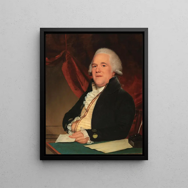 Portrait of John Sims Esq. Merchant of London - Lemuel Francis Abbott — framed artwork on a wall