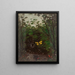 Butterfly Painting in a Spider Web - Lemuel Maynard Wiles — framed artwork on a wall