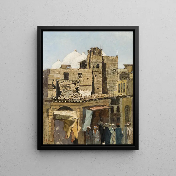 Cité orientale - Leo Diet — framed artwork on a wall