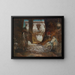 Egyptian scene painting - Leo Diet — framed artwork on a wall