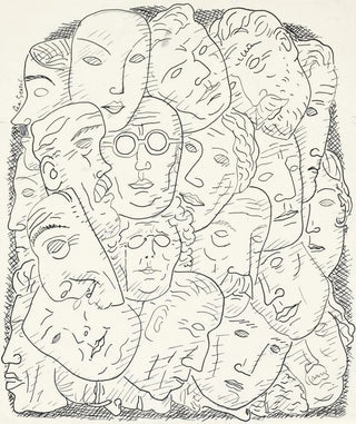 Leo Gestel - Blad met hoofden.webp
