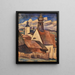 Vue sur les toits de Regen - Leo Gestel — framed artwork on a wall