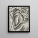 Farm Painting with plow and draft horse - Leo Gestel — framed artwork on a wall
