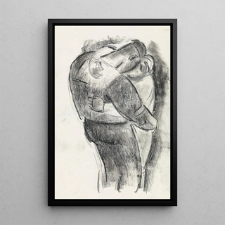 The Embrace - Leo Gestel — framed artwork on a wall