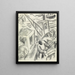 Fishing at Sea - Leo Gestel — framed artwork on a wall