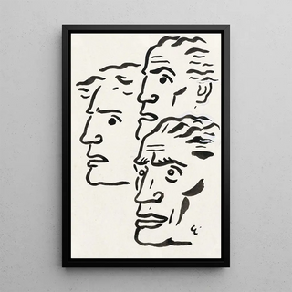 Three men's heads - Leo Gestel — artwork view