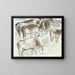 some cows in a landscape - Leo Gestel — framed artwork on a wall
