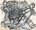 Woman with a bouquet of flowers for Paul Fierens - Leo Gestel — artwork view