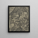 Village de montagne italien - Leo Gestel — framed artwork on a wall