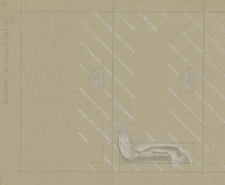 Conception d'un filigrane pour un billet de banque représentant une main avec une torche - Leo Gestel — artwork view