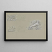 Projects for a banknote watermark hand with pink rose panther - Leo Gestel — framed artwork on a wall