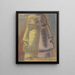 Sketch of design for Paul Fierens The contemporary Dutch art with two heads of men depicted in profile turning away from each other - Leo Gestel — framed artwork on a wall