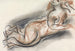 Sketch sheet with reclining female nude - Leo Gestel — artwork view