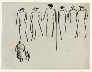 Study of Various Figures - Leo Gestel — artwork view