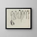 Study of Various Figures - Leo Gestel — framed artwork on a wall