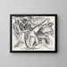 Study of figures at work - Leo Gestel — framed artwork on a wall