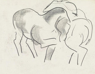 Study Leaf with Horses - Leo Gestel — artwork view