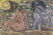 Two nude figures and a horse at sea - Leo Gestel — artwork view