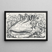 Fish and shell in water - Leo Gestel — framed artwork on a wall