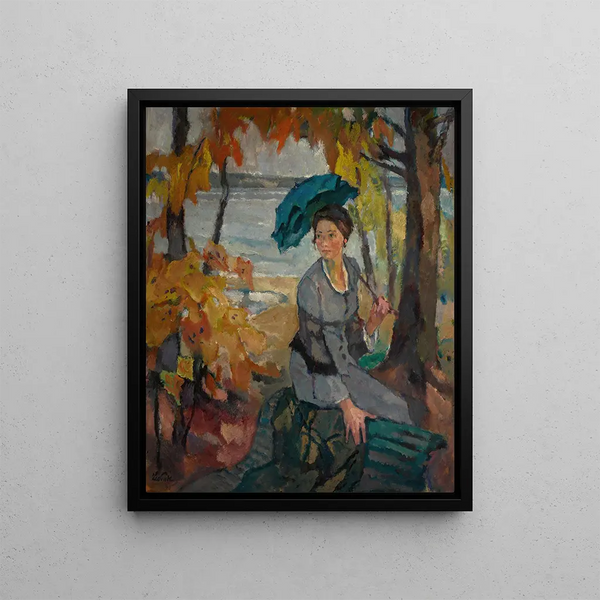 Anticipation - Leo Putz — framed artwork on a wall